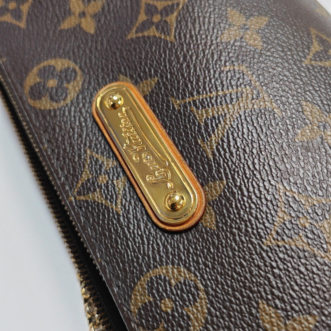 EVA Monogram Coated Canvas Brown