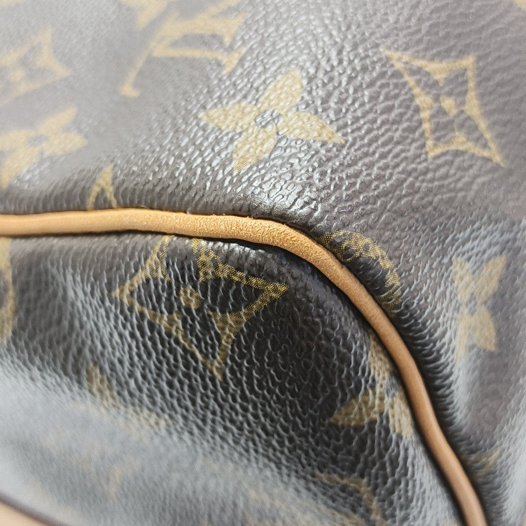 SPEEDY 30 Monogram Coated Canvas Brown