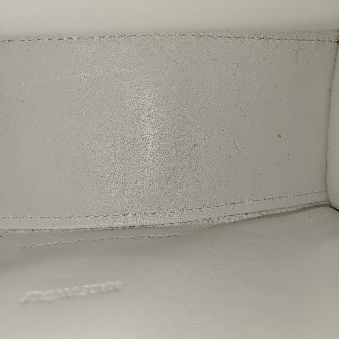 Hourglass Small Calfskin White