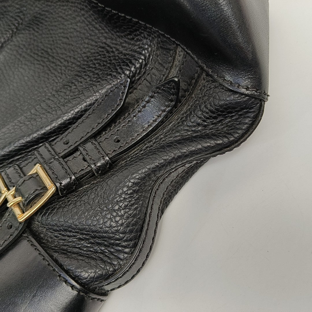 Calfskin Tote Bag Small Black