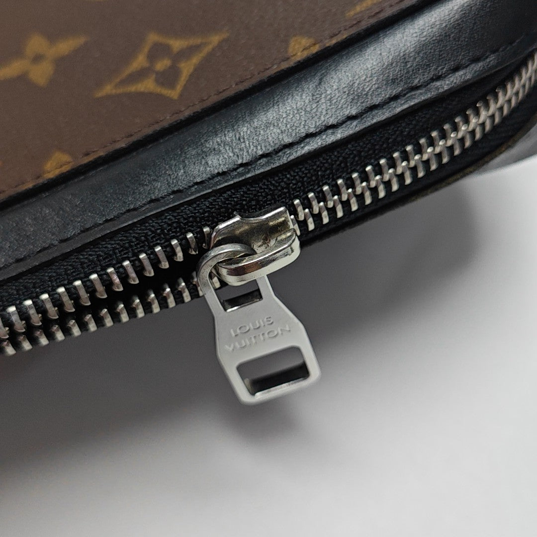 Monogram Coated Canvas Wallet Brown