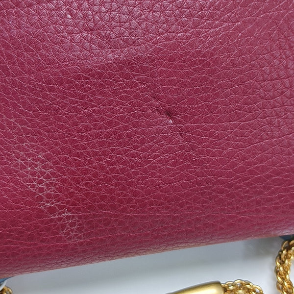 Calfskin Crossbody Bag Red