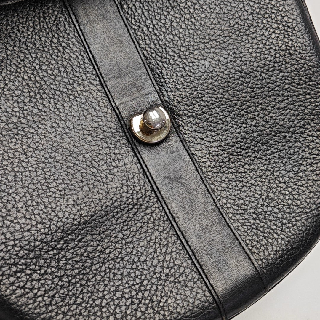 Calfskin Shoulder Bag Black