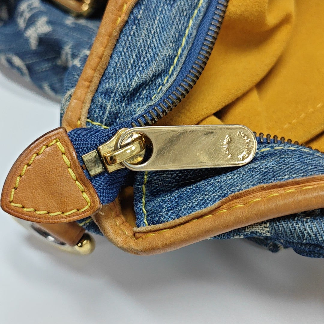 NEO CABBY GM Monogram Denim Blue