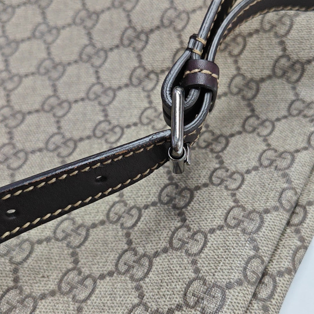Monogram Coated Canvas Backpack Beige