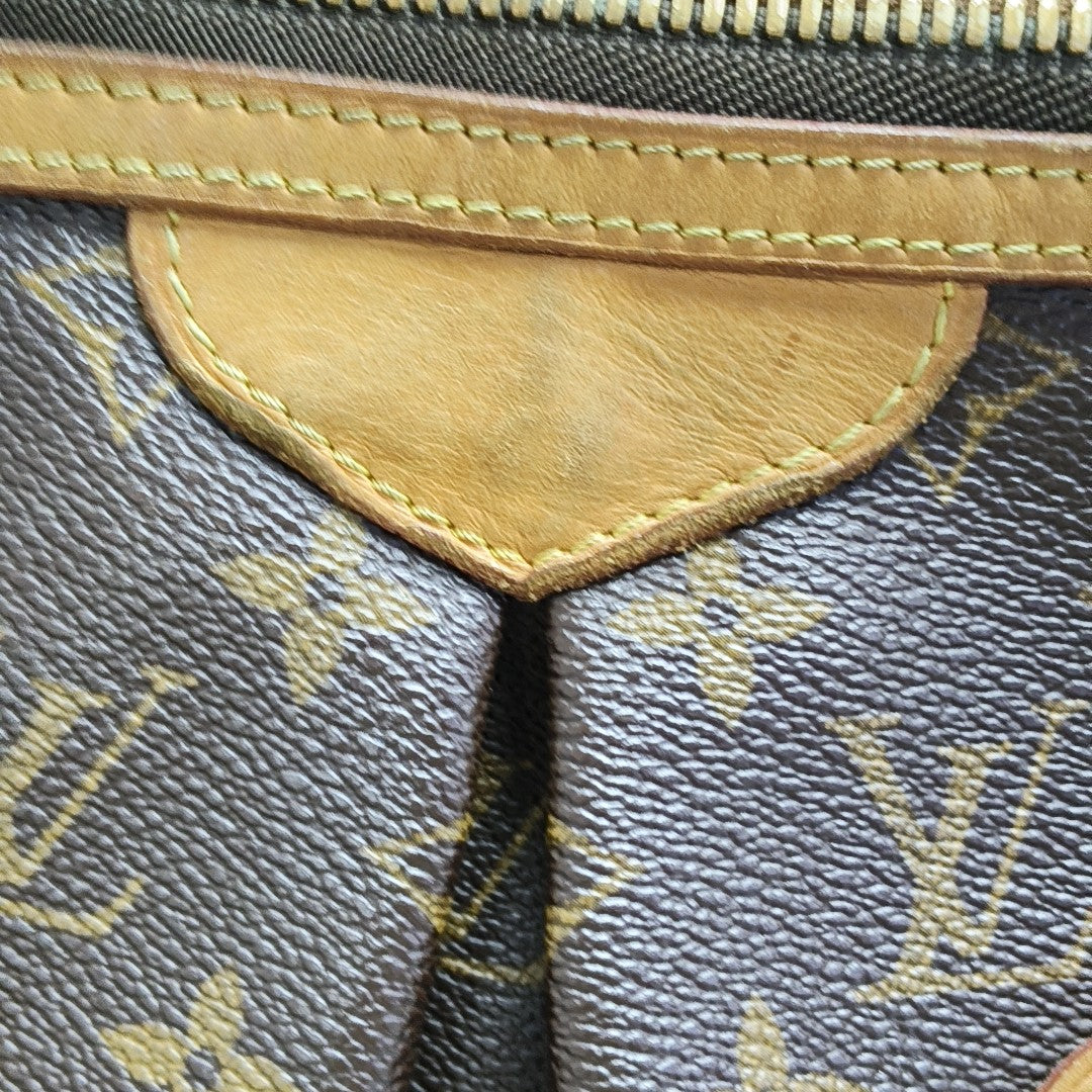 PALERMO GM Monogram Coated Canvas Brown