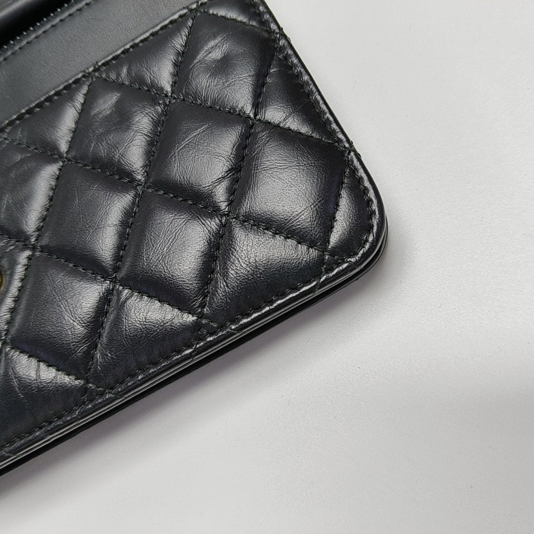 2.55 WOC Quilted Calfskin Black