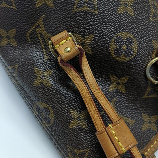 NEVERFULL GM Monogram Coated Canvas Brown