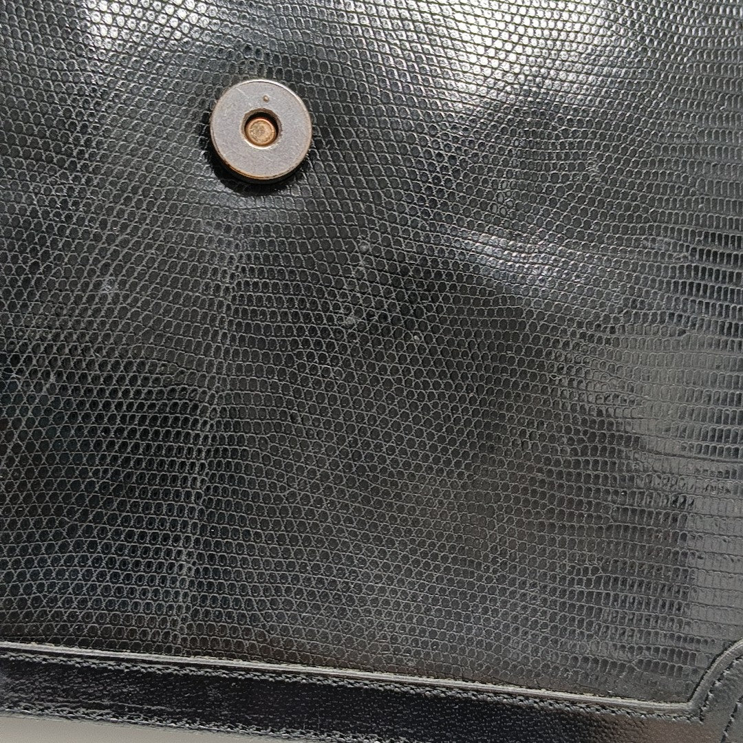 Calfskin Shoulder Bag Black