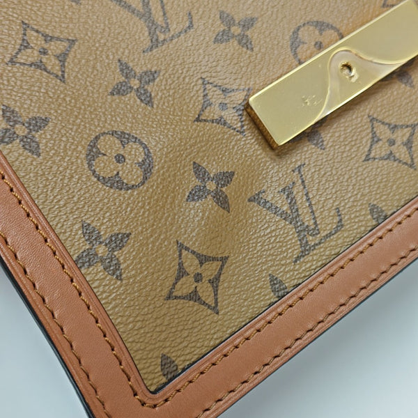 DAUPHINE MM Monogram Coated Canvas Brown
