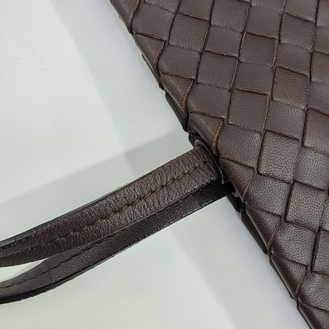 Calfskin Shoulder Bag Brown