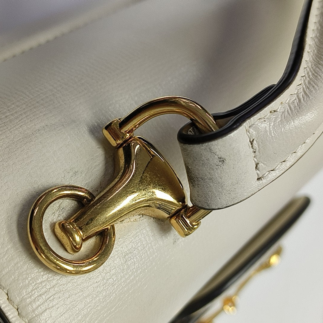 Horsebit 1955 Small Calfskin White