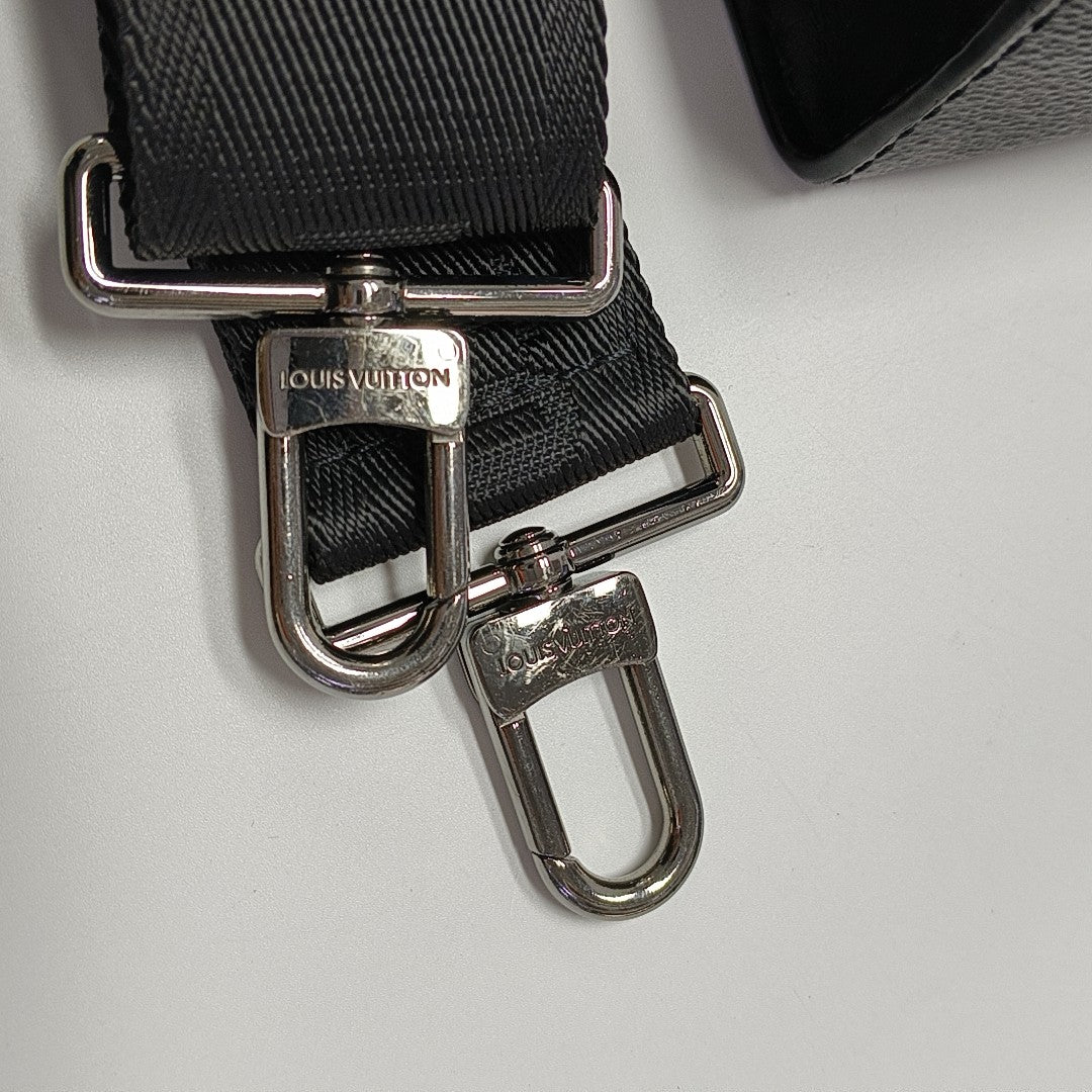 GASTON Monogram Coated Canvas Black