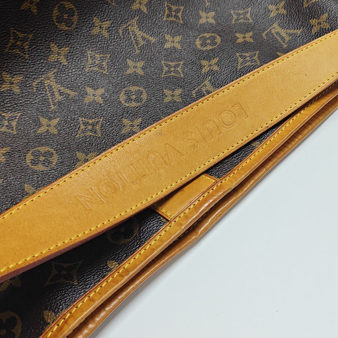 Monogram Coated Canvas Shoulder Bag Brown