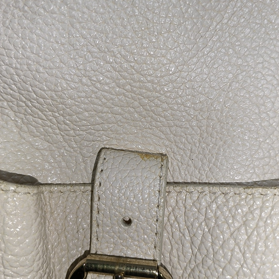 Cannage Calfskin White