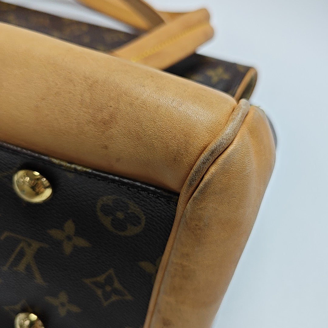 BEVERLY Monogram Coated Canvas Brown