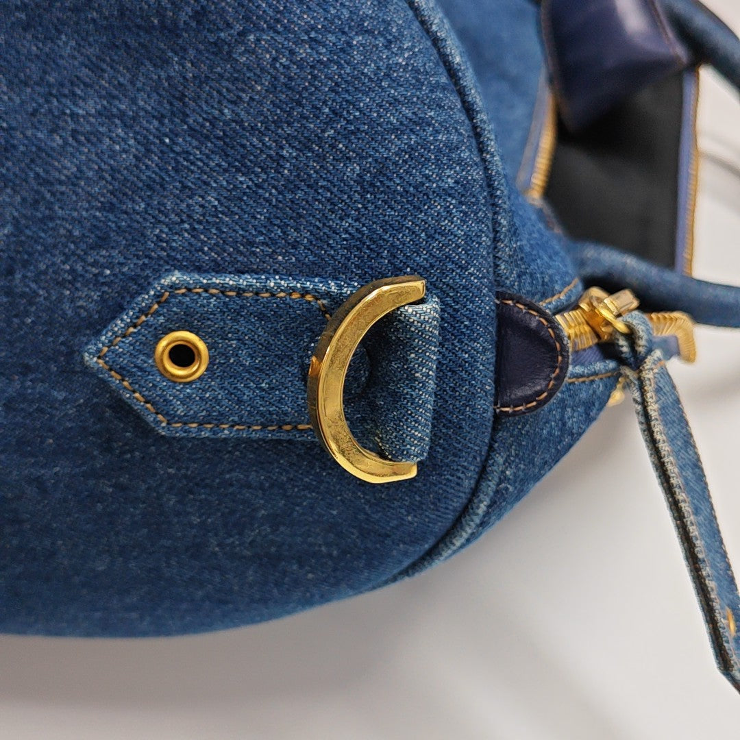 Denim Shoulder Bag Blue