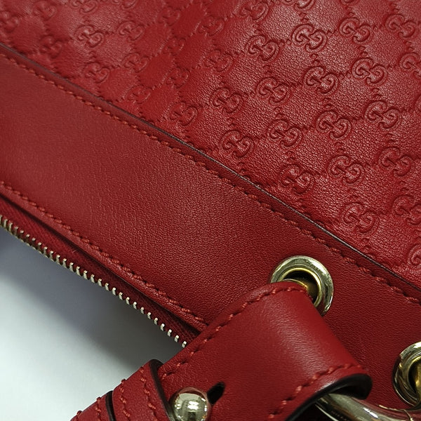 Monogram Calfskin Tote Bag Red