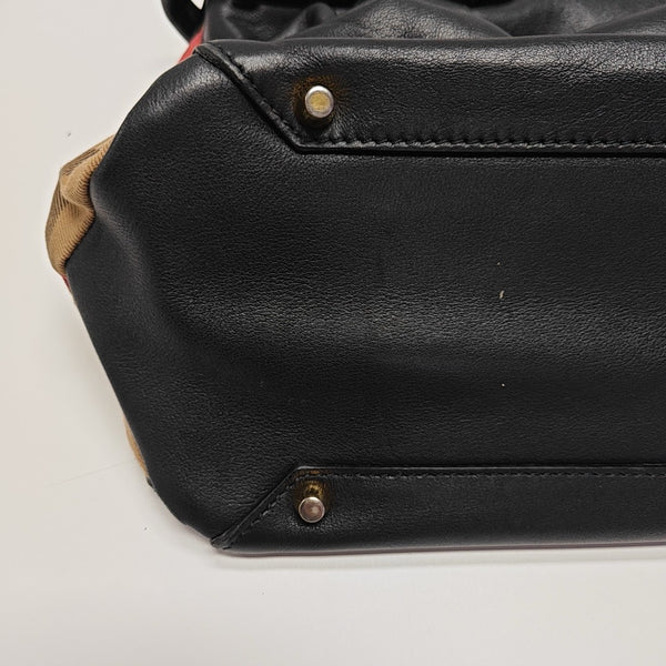 The Banner Medium Calfskin Black