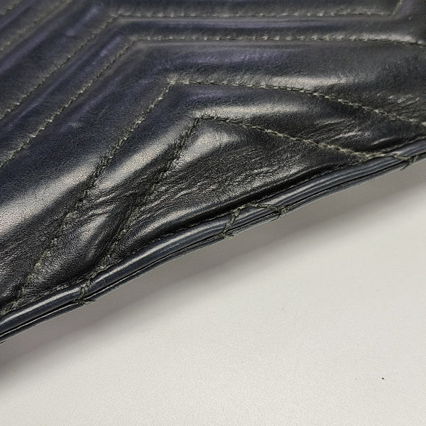 GG Marmont Large Quilted Calfskin Black