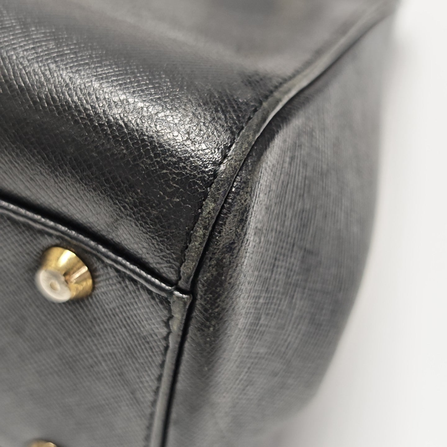 Calfskin Top Handle Bag Black