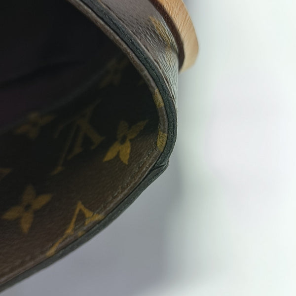 MONTAIGNE GM Monogram Coated Canvas Brown