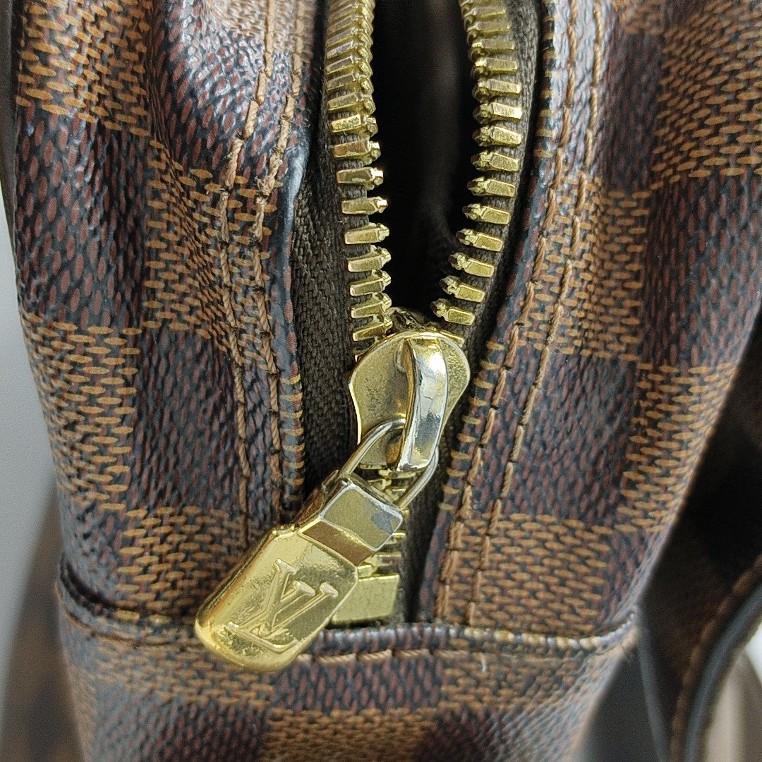 SHELTON MM Damier Ebene Coated Canvas Brown