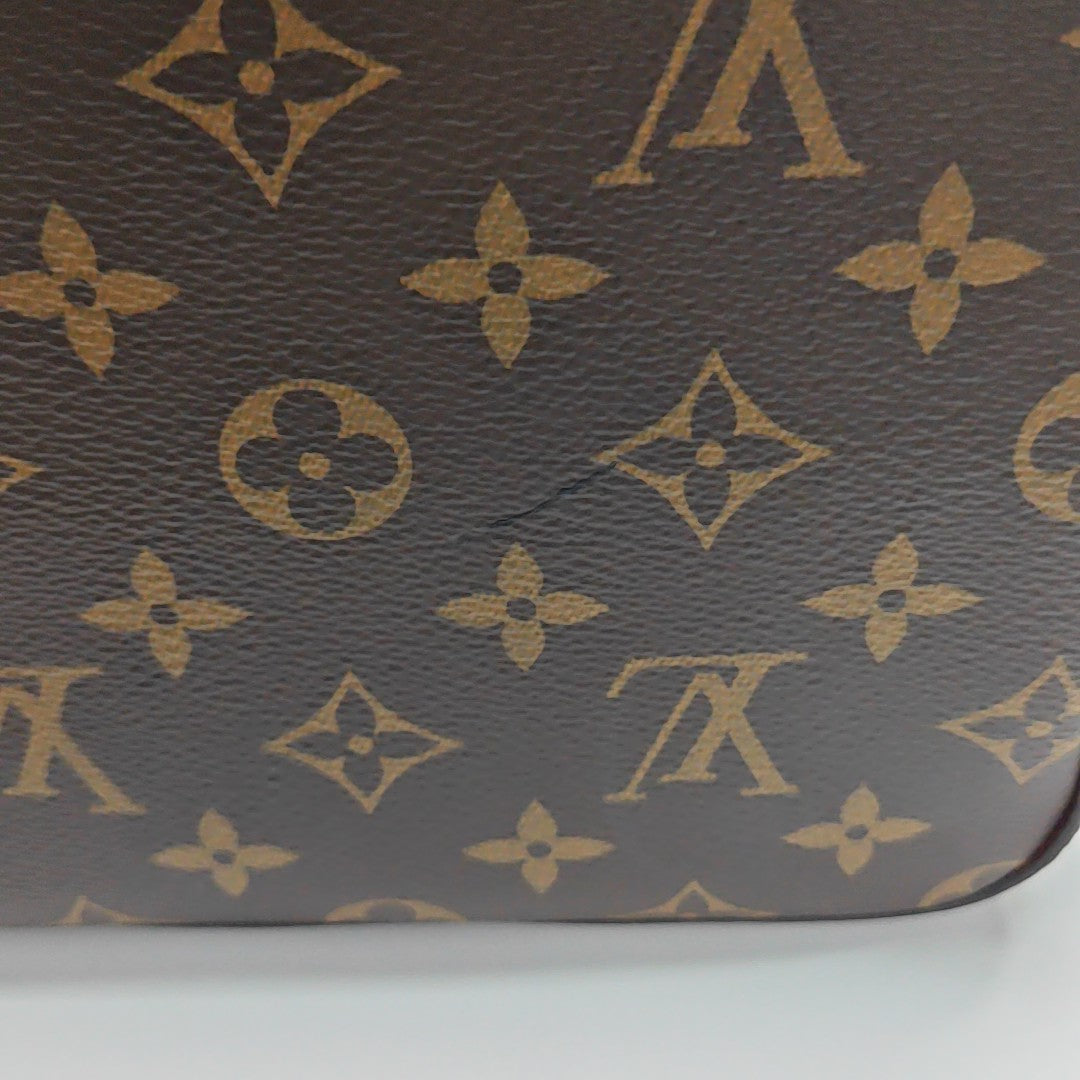 NÉONOÉ MM Monogram Coated Canvas Brown