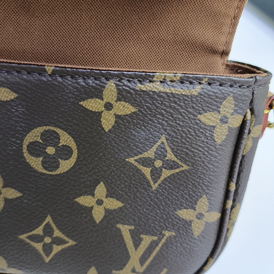 IVY Monogram Coated Canvas Brown