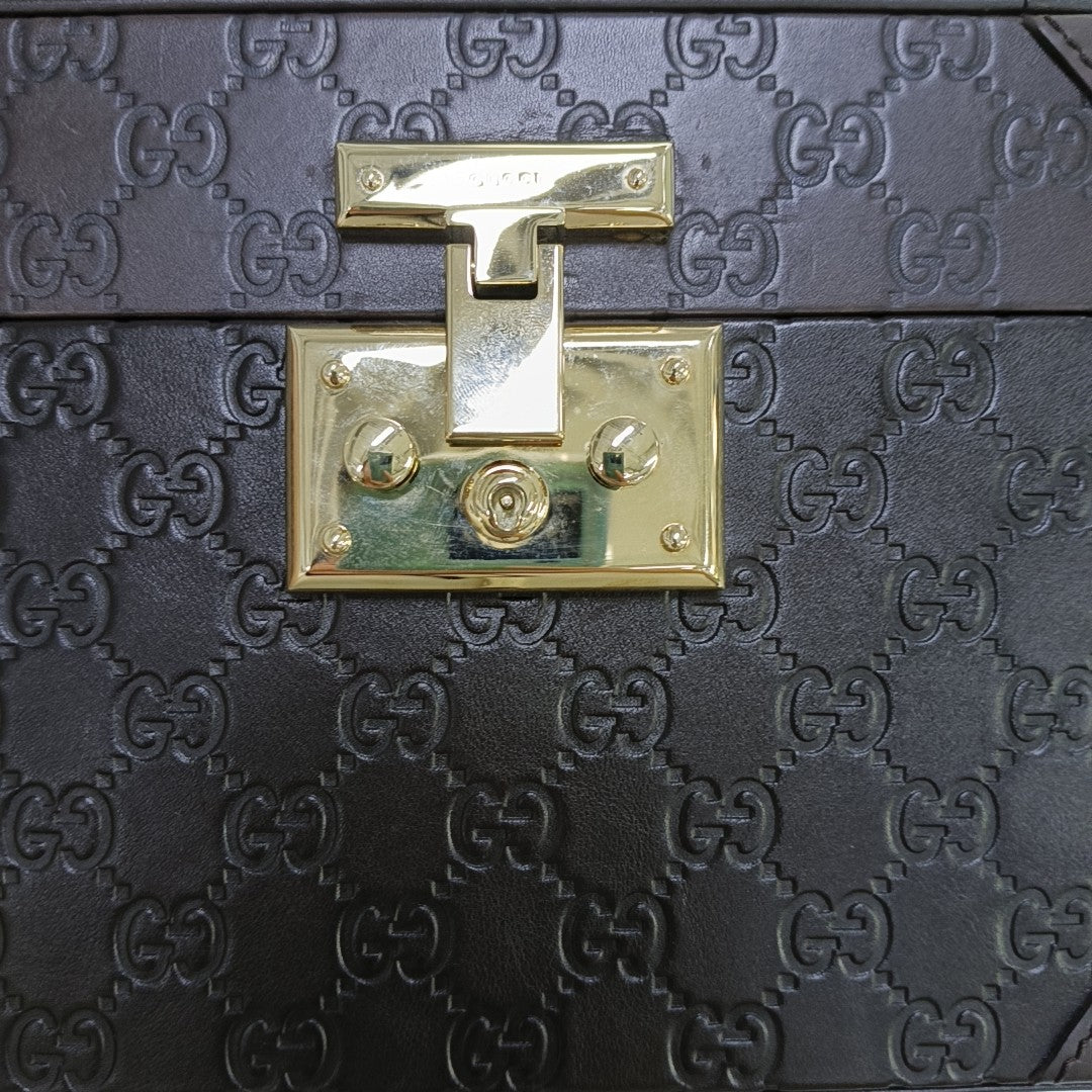 Padlock Small Monogram Calfskin Brown