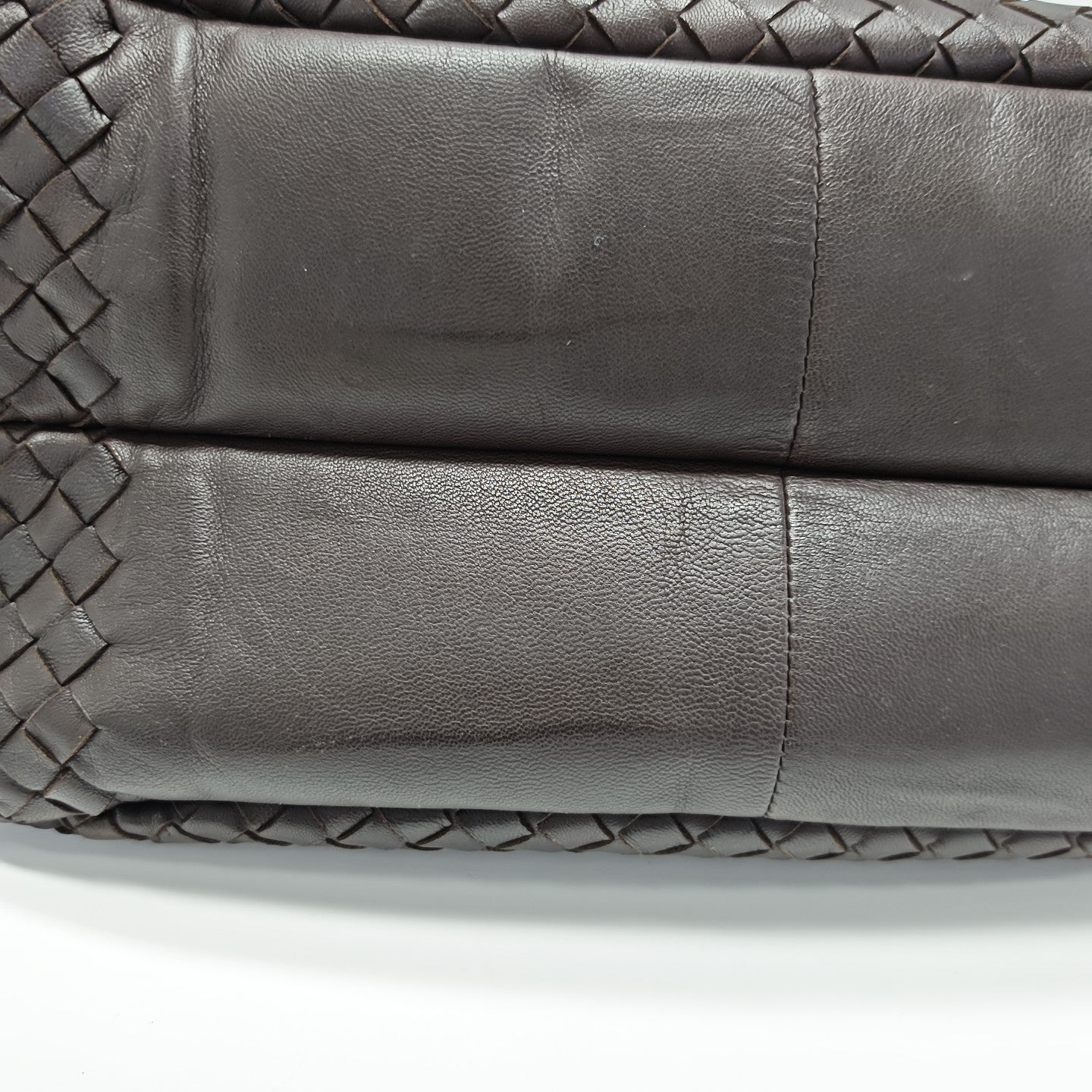 Calfskin Top Handle Bag Brown
