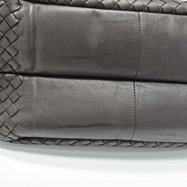 Calfskin Top Handle Bag Brown