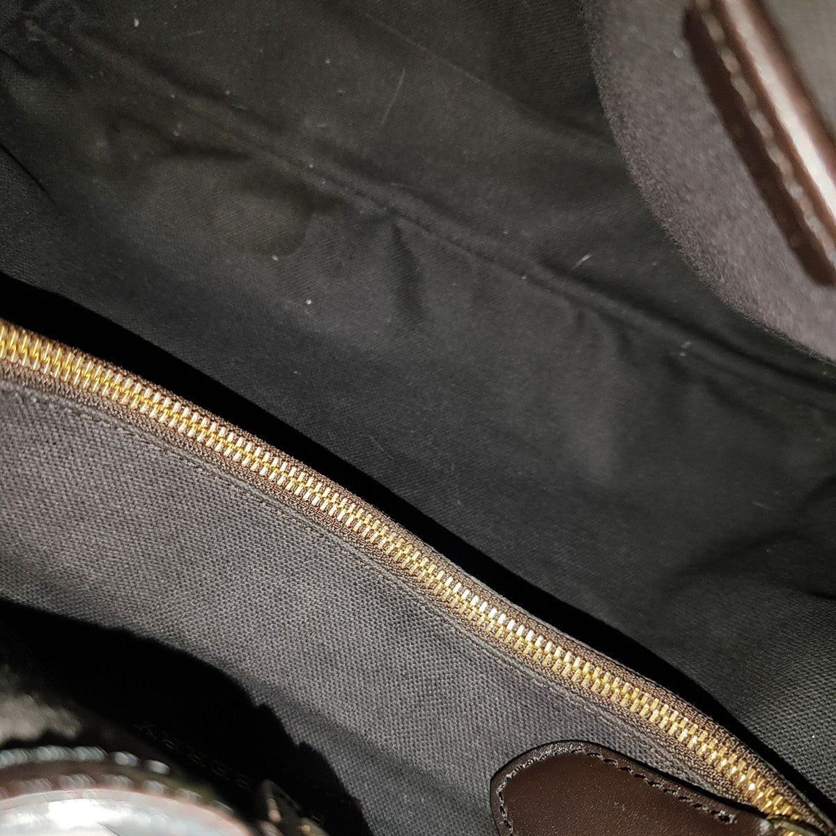 Coated Canvas Tote Bag Brown