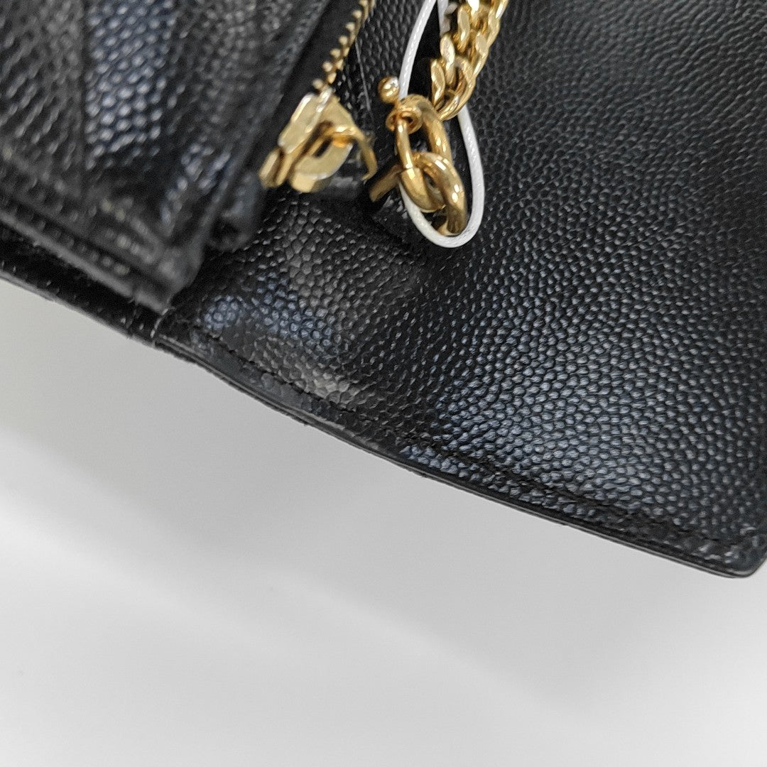 MONOGRAM WOC Chevron Calfskin Black