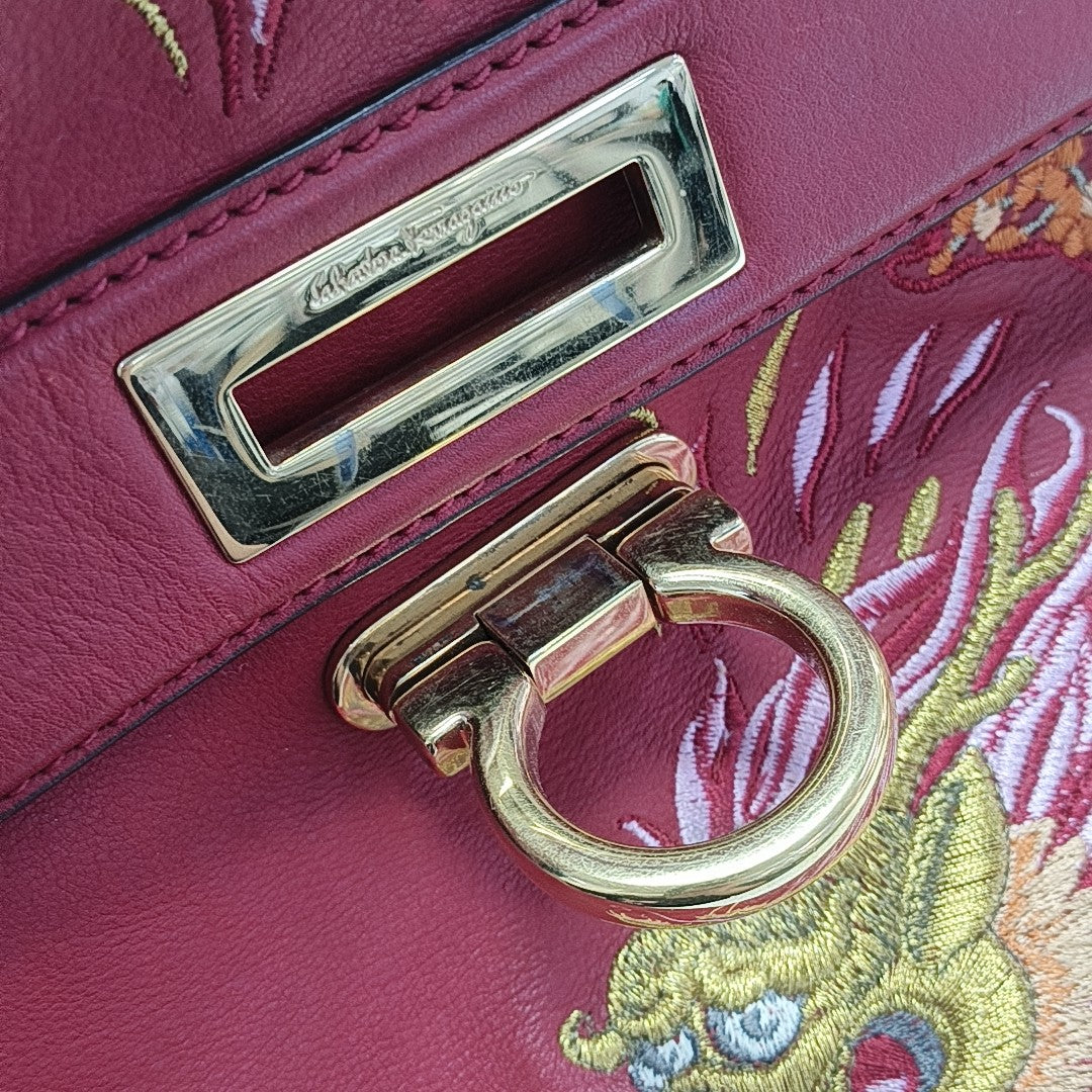 Sophia Calfskin Red