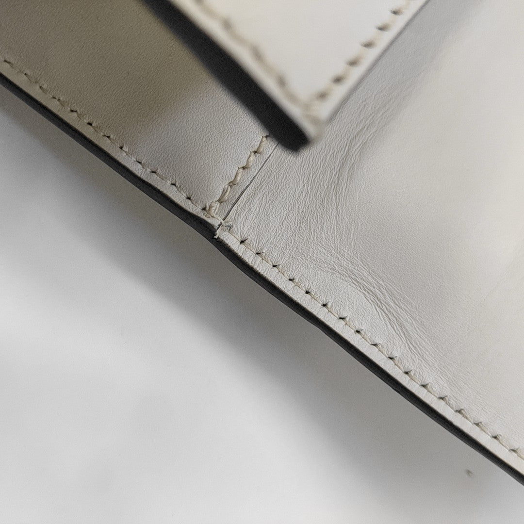 Sylvie Small Calfskin White