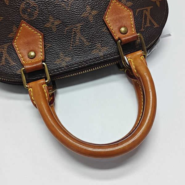 ALMA BB Monogram Coated Canvas Brown
