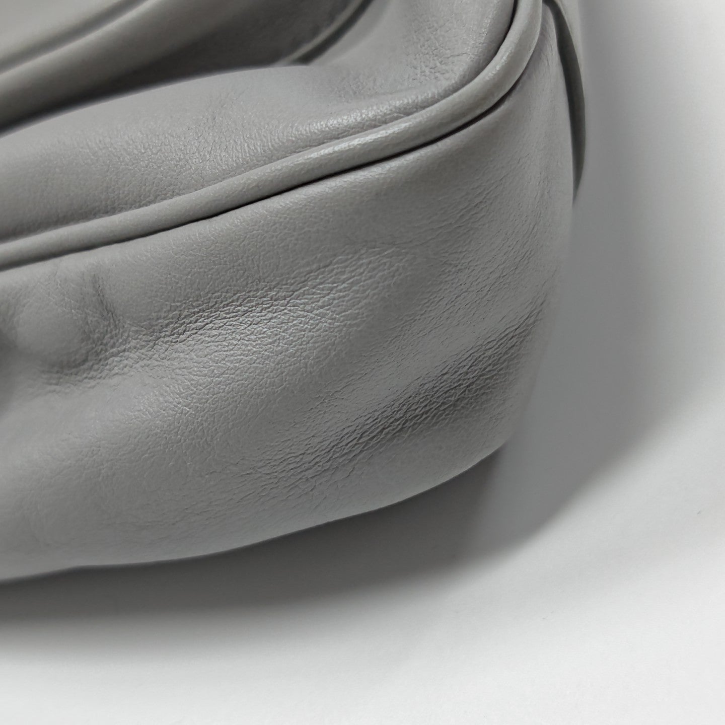 Calfskin Shoulder Bag Gray