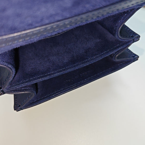 Diorama Cannage Calfskin Blue