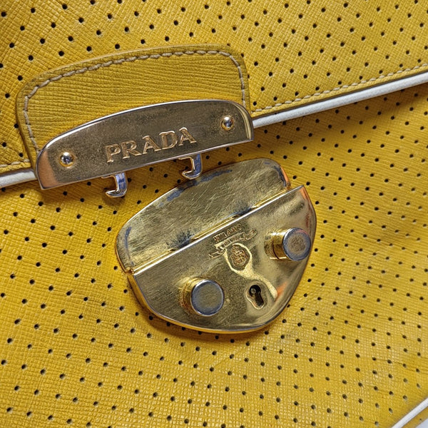 Calfskin Shoulder Bag Yellow