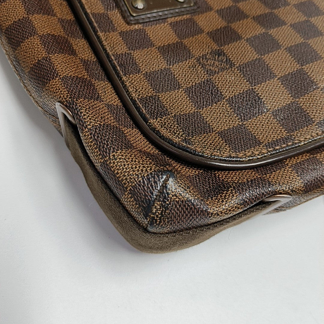 BROOKLYN Damier Ebene Coated Canvas Brown