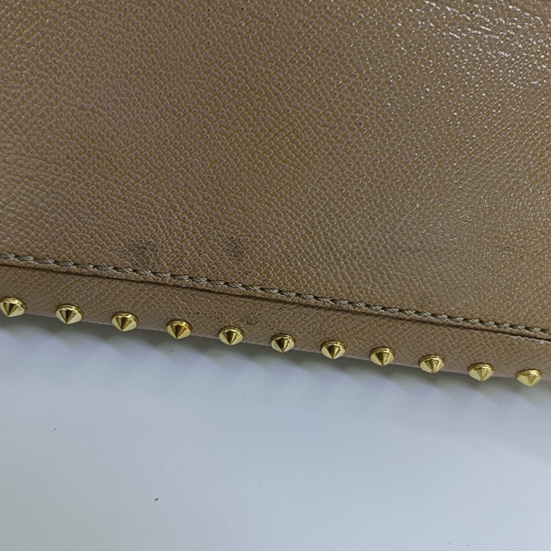 Calfskin Shoulder Bag Brown