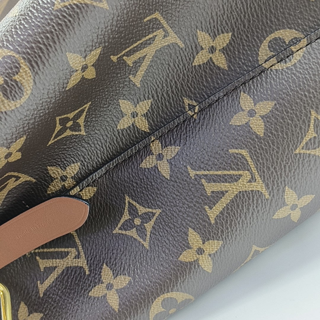 NÉONOÉ MM Monogram Coated Canvas Brown