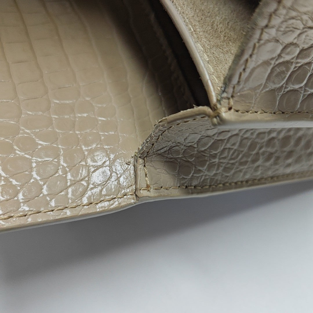 SUNSET Medium Calfskin Gray