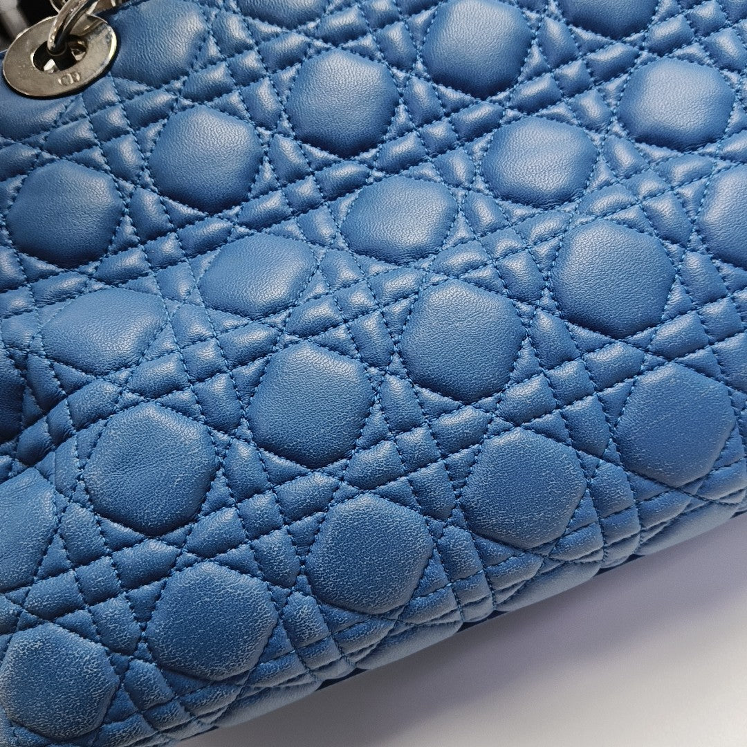 Dior Soft Cannage Calfskin Blue