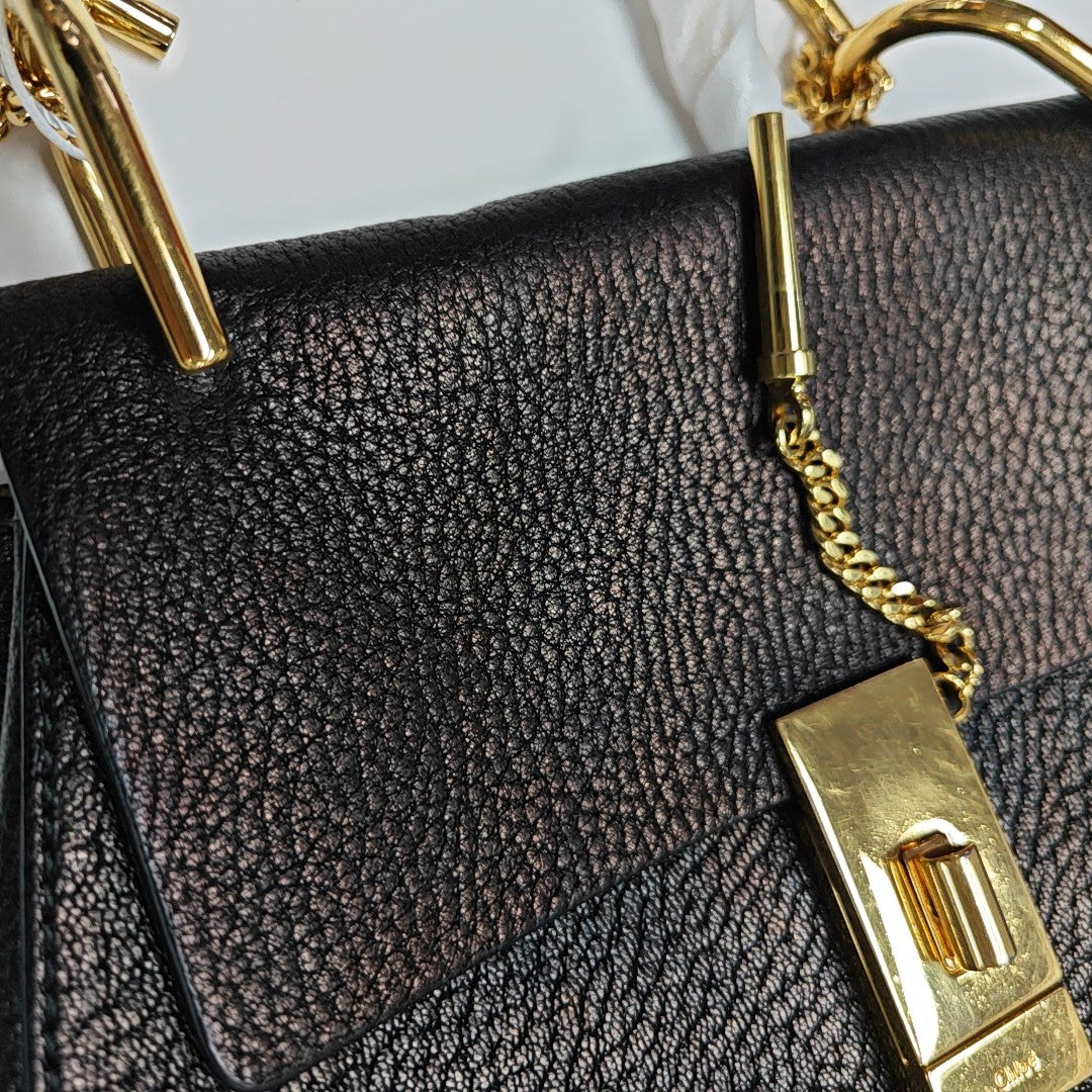 Drew Medium Calfskin Black