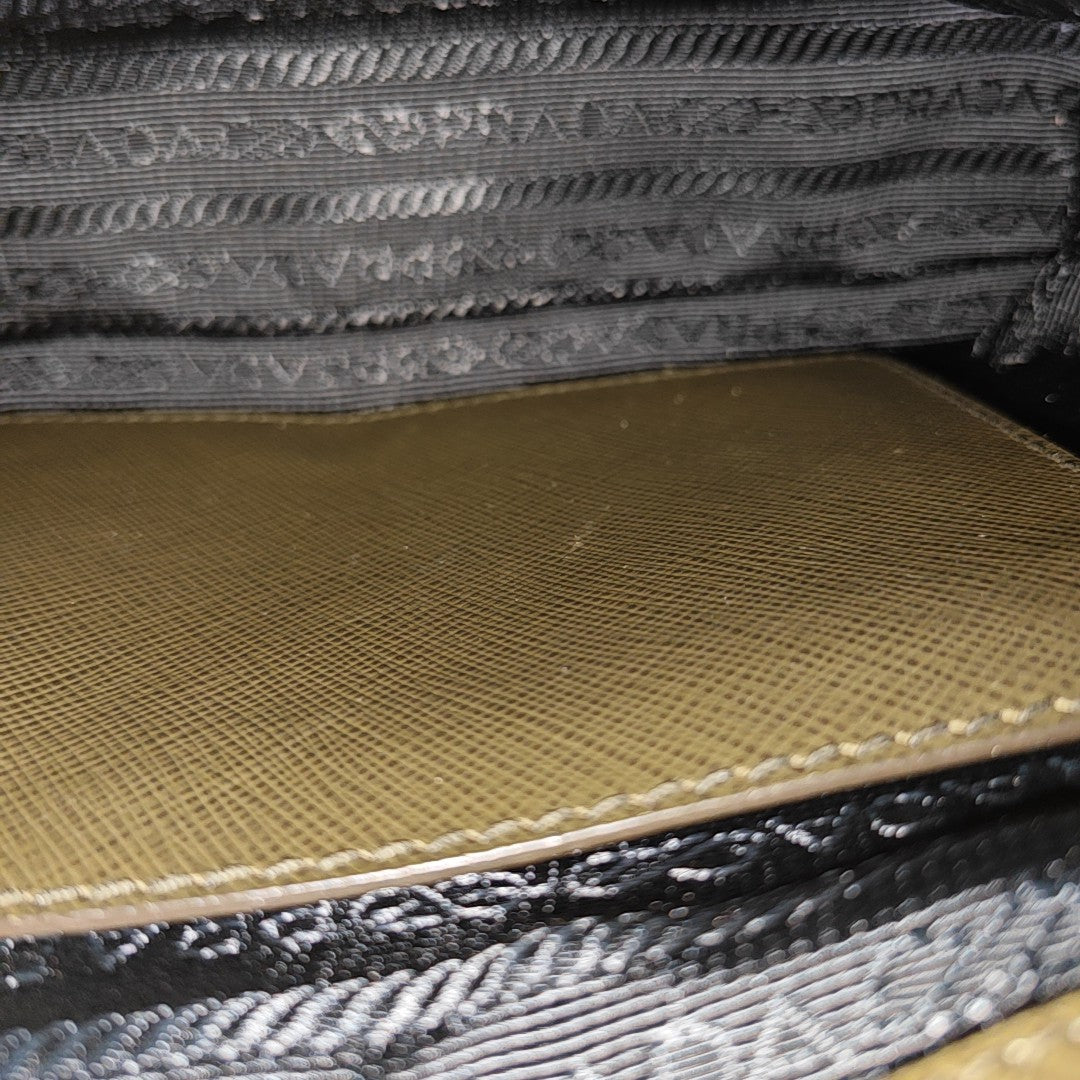 Promenade Small Saffiano Calfskin Green