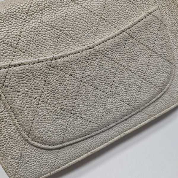 WOC Quilted Calfskin White