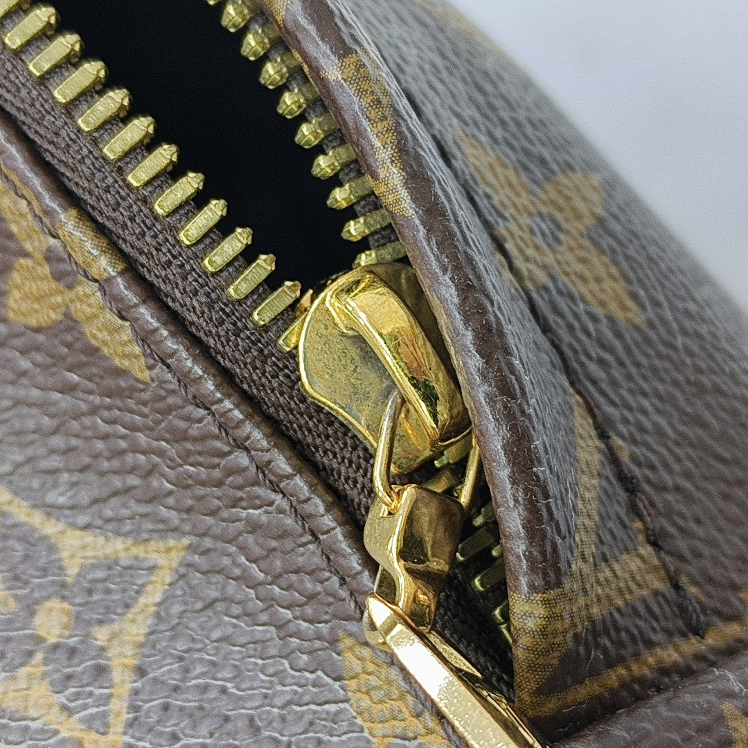 PALM SPRINGS PM Monogram Coated Canvas Brown