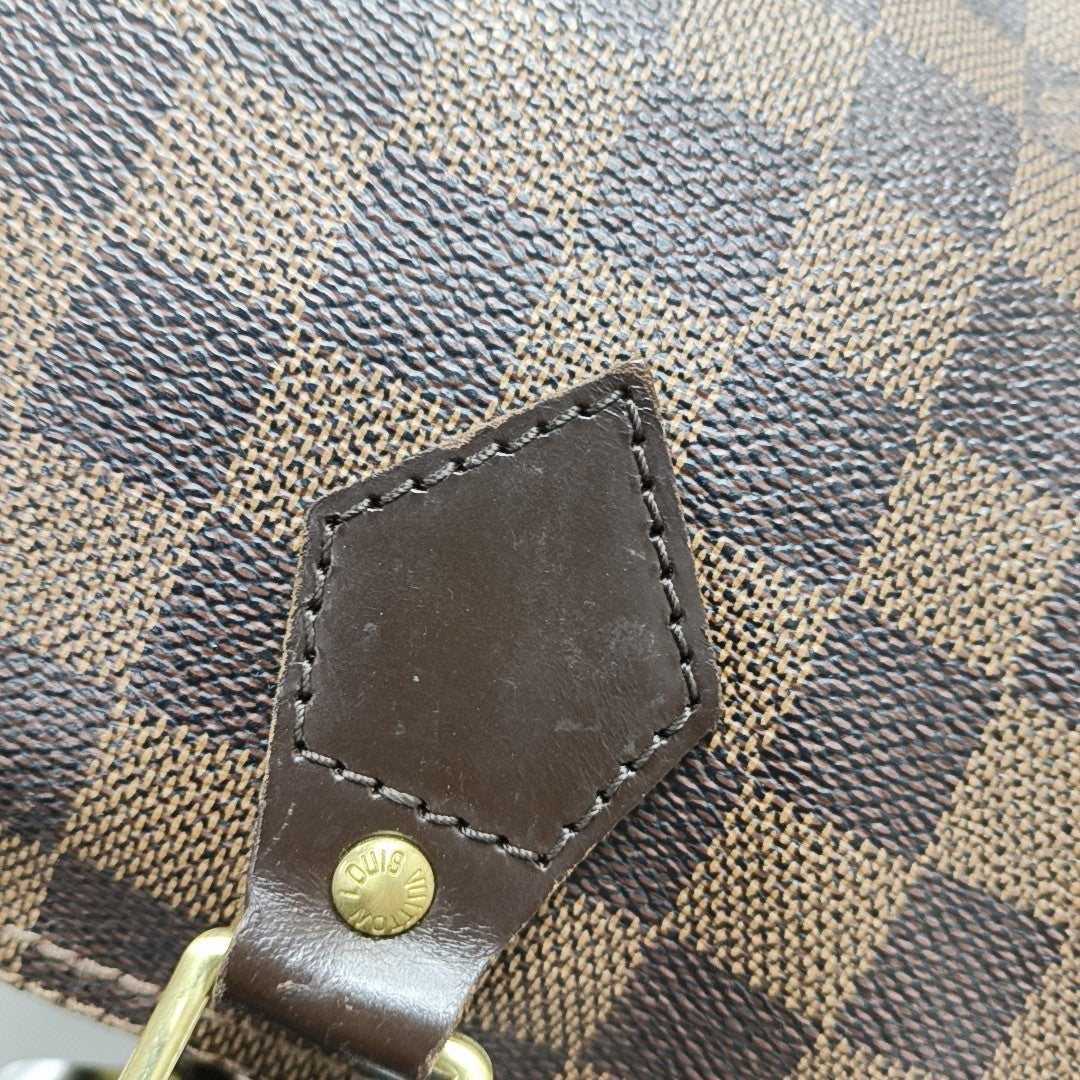 SPEEDY 25 Damier Ebene Coated Canvas Brown